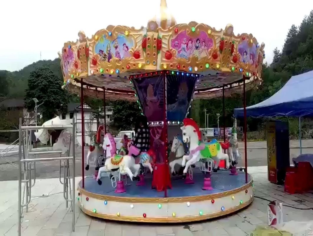 বিলাসবহুল বিনোদন পার্ক ক্যারোসেল বহিরঙ্গন পার্ক যাত্রা বাচ্চাদের সেরা 24 সিটার ক্যারোসেল যাত্রা