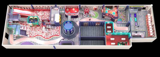 Wholesale New Trend Indoor Naughty Castle Soft Play Amusement Park Fort For Children Ball Pool খেলনা এলাকা প্লাস্টিকের তৈরি